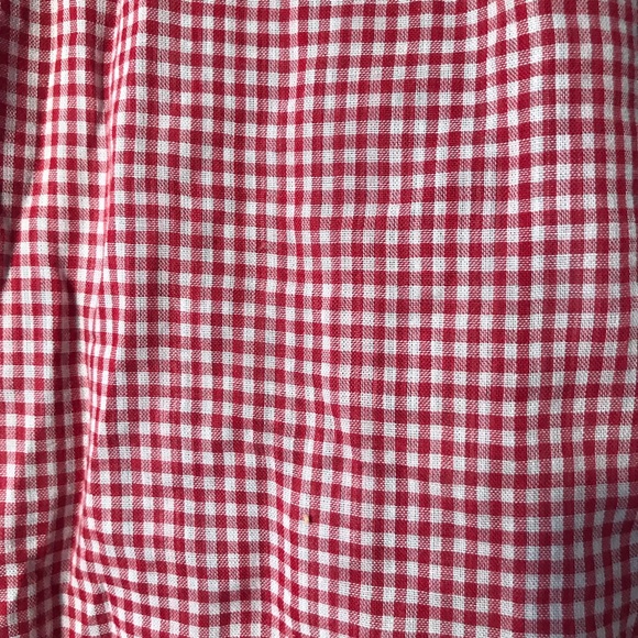 DKNY Red Checkered Button Down - Picture 5 of 6